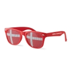 Lunettes publicitaires à motif de drapeau de pays Fanclub couleur multicolore deuxième vue principale
