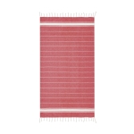 Serviettes de plage personnalisée pas chère en coton coloré Ibiza couleur rouge