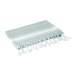 Serviettes de plage personnalisée pas chère en coton coloré Ibiza couleur gris deuxième vue