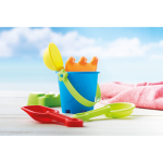 Seau de plage avec 4 accessoires pour enfants Jeu plage Junior couleur multicolore vue d'ambiance