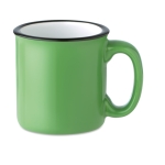 Mug avec logo pas cher de style vintage en couleur 240ml Vintage couleur vert