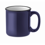 Mug avec logo pas cher de style vintage en couleur 240ml Vintage couleur bleu ultramarine