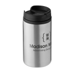 Petit mug thermique en acier promotionnel économique 250ml Signa couleur argenté mat deuxième vue principale