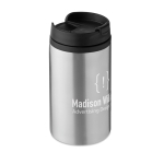 Petit mug thermique en acier promotionnel économique 250ml Signa couleur argenté mat troisième vue principale