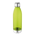 Bouteille publicitaire en tritan avec capuchon et base en acier 600 ml couleur vert lime transparent