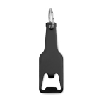 Décapsuleur publicitaire avec porte-clés en forme de bouteille Bottles couleur noir