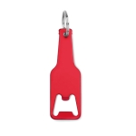 Décapsuleur publicitaire avec porte-clés en forme de bouteille Bottles couleur rouge