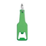 Décapsuleur publicitaire avec porte-clés en forme de bouteille Bottles couleur vert