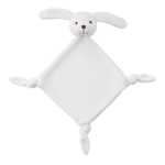 Couverture de bébé publicitaire avec peluche DouDou Animals couleur blanc