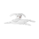 Couverture de bébé publicitaire avec peluche DouDou Animals couleur blanc troisième vue