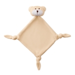 Couverture de bébé publicitaire avec peluche DouDou Animals couleur beige
