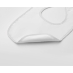 Bavoir publicitaire pour bébé en coton avec logo Funtime couleur blanc deuxième vue