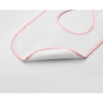 Bavoir publicitaire pour bébé en coton avec logo Funtime couleur rose deuxième vue