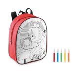 Sac à  dos ColorTime couleur rouge troisième vue
