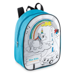 Sac à  dos ColorTime couleur turquoise troisième vue principale