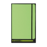 Set de carnet et stylo coloré A5 avec des pages lignées ColourTouch couleur vert lime troisième vue
