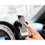 Support téléphone pour voiture rotatif à ouverture bilatérale Cargrip couleur noir vue d'ambiance
