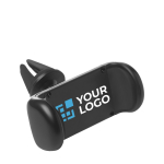 Support téléphone pour voiture rotatif à ouverture bilatérale Cargrip couleur noir vue avec zone d'impression