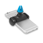 Support téléphone pour voiture rotatif à ouverture bilatérale Cargrip couleur turquoise troisième vue