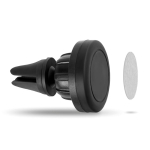 Support magnétique pour téléphone à fixer sur la grille d'aération couleur noir troisième vue
