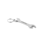 Porte-clés en métal avec décapsuleur en forme de clé anglaise ToolTime couleur argenté troisième vue principale