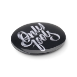 Badge publicitaire personnalisé avec logo Ø44 mm MiniPin couleur blanc cinquième vue