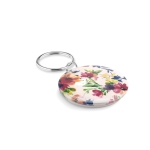 Porte-clés avec médaille Ø44mm avec logo en couleur MiniPin couleur blanc cinquième vue
