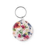 Porte-clés avec médaille Ø44mm avec logo en couleur MiniPin couleur blanc sixième vue