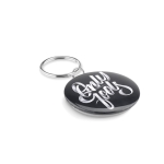 Porte-clés avec médaille Ø44mm avec logo en couleur MiniPin couleur blanc septième vue