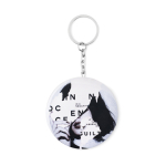 Porte-clés avec badge décapsuleur pour la publicité Ø58 mm MultiPin couleur blanc deuxième vue