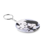 Porte-clés avec badge décapsuleur pour la publicité Ø58 mm MultiPin couleur blanc troisième vue
