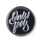 Badge mini miroir de poche Ø75mm personnalisé en couleurs PinView couleur argenté mat quatrième vue