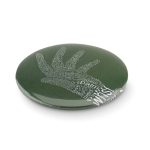 Badge mini miroir de poche Ø75mm personnalisé en couleurs PinView couleur argenté mat sixième vue