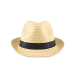 Chapeaux de paille personnalisés classiques de Ø27 Original couleur noir