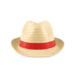 Chapeaux de paille personnalisés classiques de Ø27 Original couleur rouge