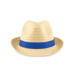 Chapeaux de paille personnalisés classiques de Ø27 Original couleur bleu roi