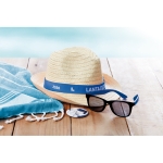 Chapeaux de paille personnalisés classiques de Ø27 Original couleur bleu roi vue d'ambiance principale