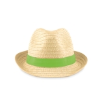 Chapeaux de paille personnalisés classiques de Ø27 Original couleur vert lime