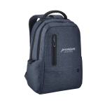 Sac à dos imperméable pour ordinateur, dos rembourré 17'' PowerTech couleur bleu image avec logo