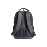 Sac à dos imperméable pour ordinateur, dos rembourré 17'' PowerTech couleur gris deuxième vue