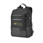 Sac à dos pour ordinateur de 15,6´´ avec poches matelassées Outline couleur noir image avec logo