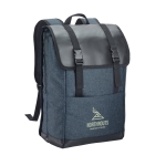 Sac à dos pour ordinateur de 17´´ en tissu de haute densité Courier couleur bleu image avec logo
