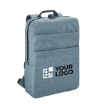 Sac à dos élégant rembourré pour ordinateur de 15,6 pouces GreyLine avec zone d'impression