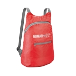 Sacs à dos pliable avec ripstop et poche avant Basic Fold couleur rouge image avec logo