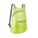 Sacs à dos pliable avec ripstop et poche avant Basic Fold couleur vert clair
