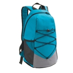 Sac de voyage avec poches, filet et bretelles rembourrées Trekking couleur bleu ciel