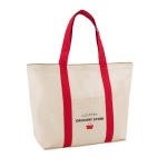 Sac de plage avec poche et fermeture magnétique 280 g/m2 Eco Beach couleur rouge image avec logo