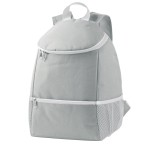 Sac à dos isotherme personnalisé avec poches en filet Discover couleur gris