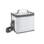Glacière personnalisable avec sangle ajustable et poche frontale Cube couleur blanc
