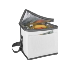 Glacière personnalisable avec sangle ajustable et poche frontale Cube couleur blanc troisième vue